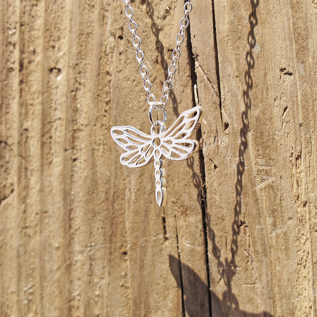 Sterling silver dragonfly on sale charm